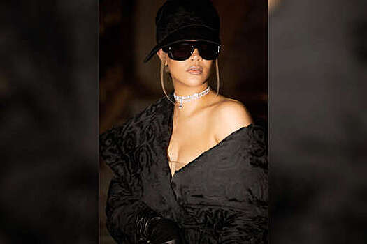 Певица Рианна в мини-юбке вышла на публику с мужем A$AP Rocky