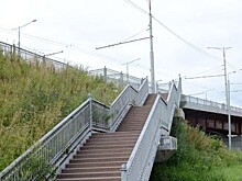 В Вологде начался ремонт лестницы на мосту 800-летия