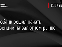 Центробанк решил начать интервенции на валютном рынке