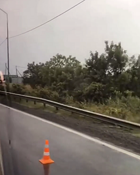 Авария произошла на въезде в поселок Черноморский под Краснодаром