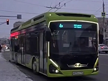 Электробус «Генерал» начал работать на троллейбусном маршруте