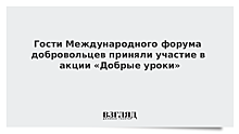 Гости Международного форума добровольцев приняли участие в акции «Добрые уроки»