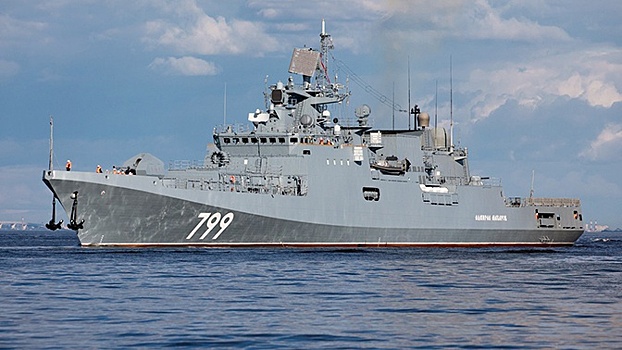 Фрегат «Адмирал Макаров» уничтожил «Калибрами» корабль условного противника