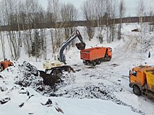 Со свалки у деревни Шолохово на полигон «Скоково» уже вывезено 400 тонн отходов