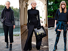 Люди в чёрном: 20 свежих модных идей для тех, кто любит total black