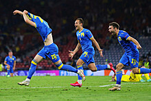 Сборная Украины победила Северную Македонию в матче отбора Евро-2024, проигрывая 0:2