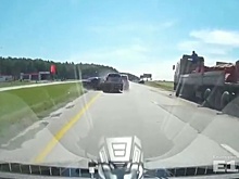 Массовая авария на трассе Екатеринбург — Челябинск попала на видео