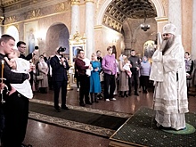 Митрополит Георгий крестил шестерых младенцев в нижегородском соборе