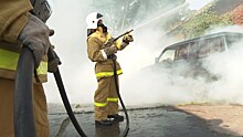 Добровольцы с Балтийской косы получили на вооружение пожарную машину