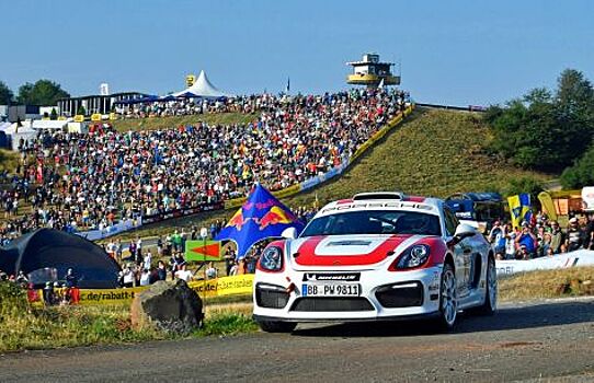Раллийный Porsche Cayman GT4 Clubsport Rally проехал этап WRC