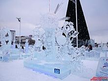 На конкурсе по ледовой скульптуре «Зимний вернисаж» победили пермяки