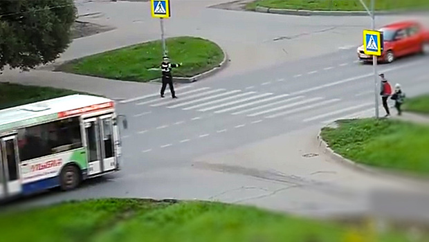 Человек-светофор: в Вологде появился свой дядя Стёпа