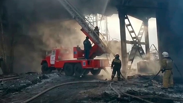 Поиски троих человек ведутся на месте пожара на Шагонарской ТЭЦ в Туве