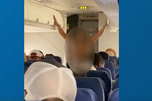 В США пассажирка самолета разделась догола и потребовала выпустить ее