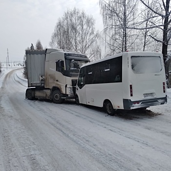 В Усть-Катаве в столкновении маршрутки и грузовика травмы получили девять человек