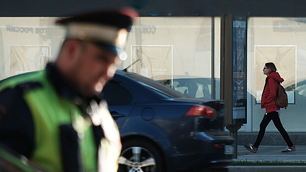 Под Москвой женщина прокатила полицейского на капоте