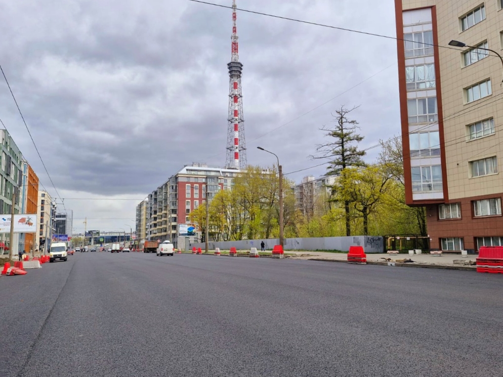 В Петербурге по нацпроекту отремонтировали участок проспекта Медиков