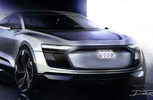 Audi E-Tron Conce t оказался спортивным кросс-купе