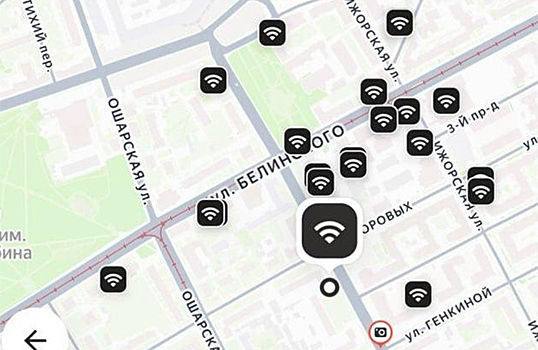 «Яндекс Такси» внедрил в карту приложения для водителей бесплатные точки Wi-Fi