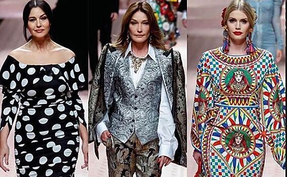 Карла Бруни, Моника Белуччи и другие звезды представили коллекцию Dolce & Gabbana