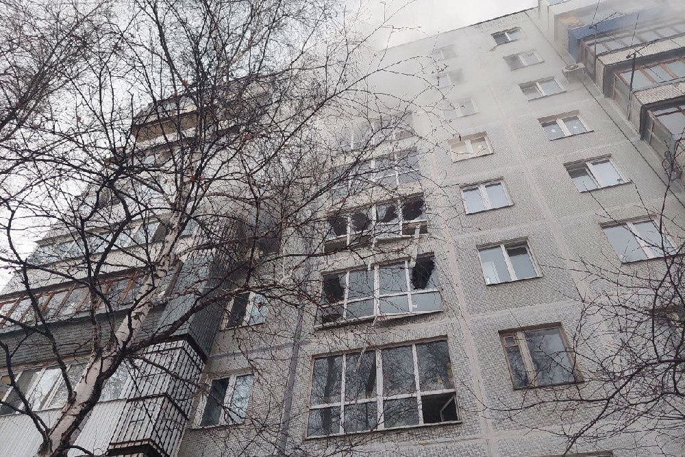 В Самарской многоэтажке произошел пожар