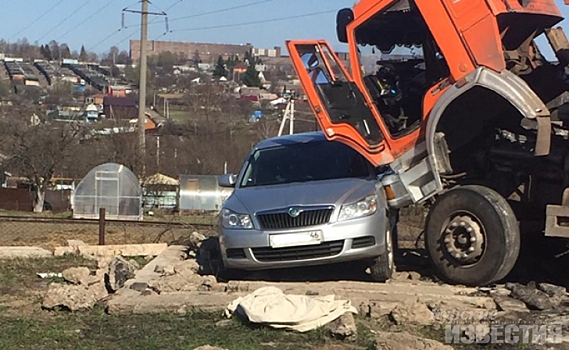 Курская область. В Железногорске украинец погиб под колесами «КАМАЗа»