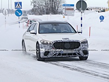 Mercedes-AMG S63e 2022 года теряет больше камуфляжа