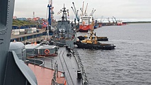 Отряд кораблей СФ выщел из порта Дудинка в Карское море
