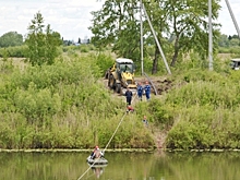 Энергетики проложили линию электропередачи под руслом Тобола