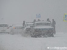 На курганских трассах ограничили движение автомобилей