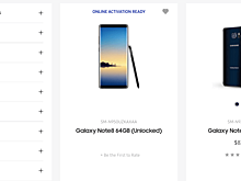 Samsung Galaxy Note 8 появился на официальном сайте компании
