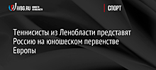 Теннисисты из Ленобласти представят Россию на юношеском первенстве Европы