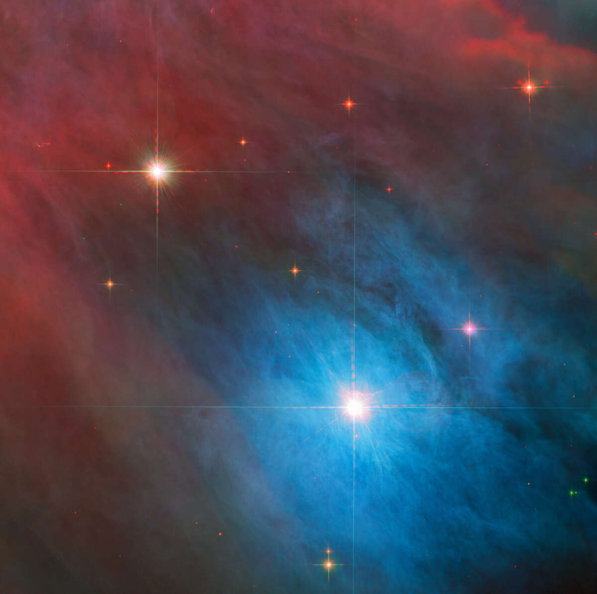 «Хаббл» рассмотрел переменную звезду V 372 Orionis и ее компаньона