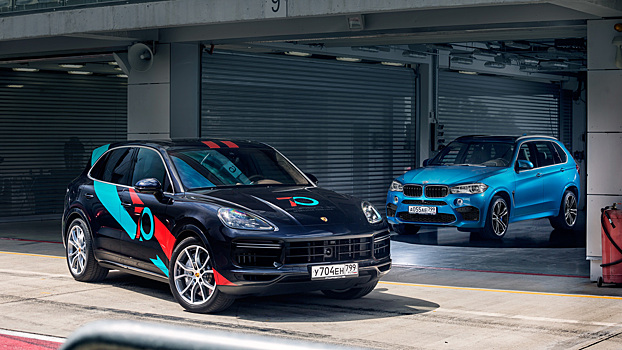 Новый Porsche Cayenne Turbo против BMW X5 M