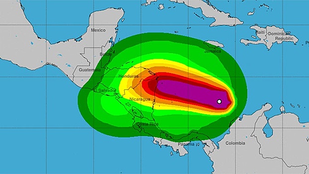 Шторм «Йота» усилился до урагана и готовится атаковать Центральную Америку