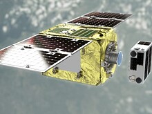 Японцы провели первый в истории опыт по захвату спутника на орбите