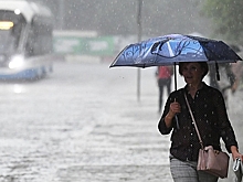 До 10% месячной нормы осадков выпало в Москве менее чем за час