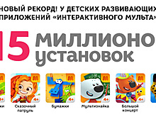 Приложения "Интерактивного Мульта" установили более 15 миллионов раз