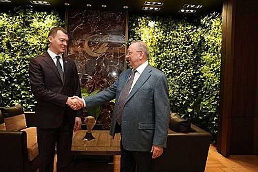Михаил Дегтярев и президент ПАО "Транснефть" Николай Токарев обсудили дальнейшее сотрудничество