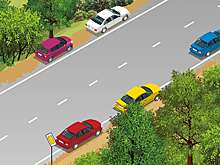 Найдите нарушителя! Кто из водителей бросил машину в неположенном месте