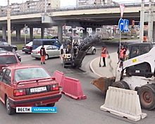 Съезды со Второй эстакады на Московский проспект перекроют для движения до 26 апреля