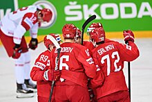Россия — Беларусь — 6:0 — видео, голы, обзор матча чемпионата мира по хоккею — 2021