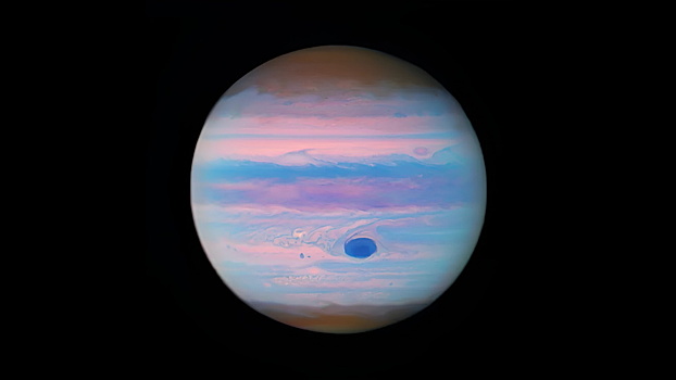 «Хаббл» сделал уникальный ультрафиолетовый снимок Юпитера