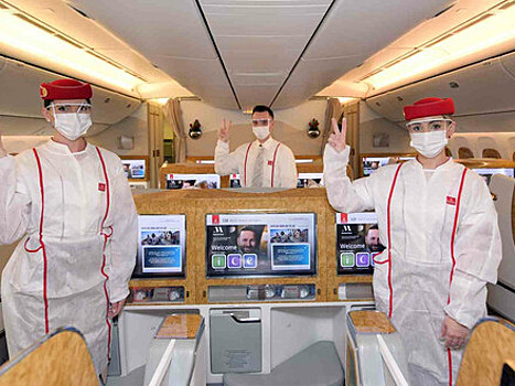Emirates осуществила рейс с полностью вакцинированным экипажем от COVID-19