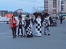 Партию в «живые шахматы» сыграли в Дзержинске