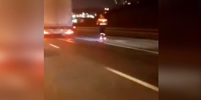 Лихач на самокате разогнался на дороге до 70 км/ч