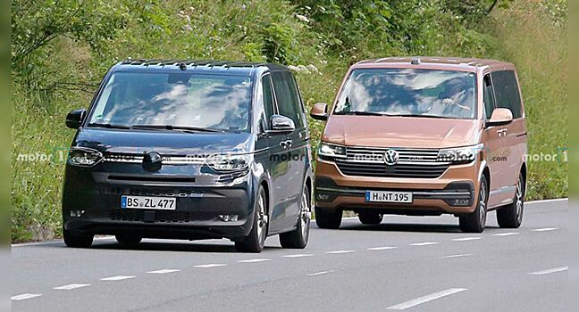 Новый Volkswagen Transporter заметили почти без камуфляжа