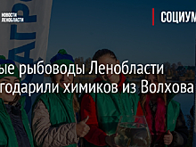 Главные рыбоводы Ленобласти поблагодарили химиков из Волхова