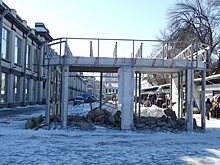 Разрушен последний незаконный ларек у Крытого рынка