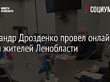 Александр Дрозденко провел онлайн прием жителей Ленобласти